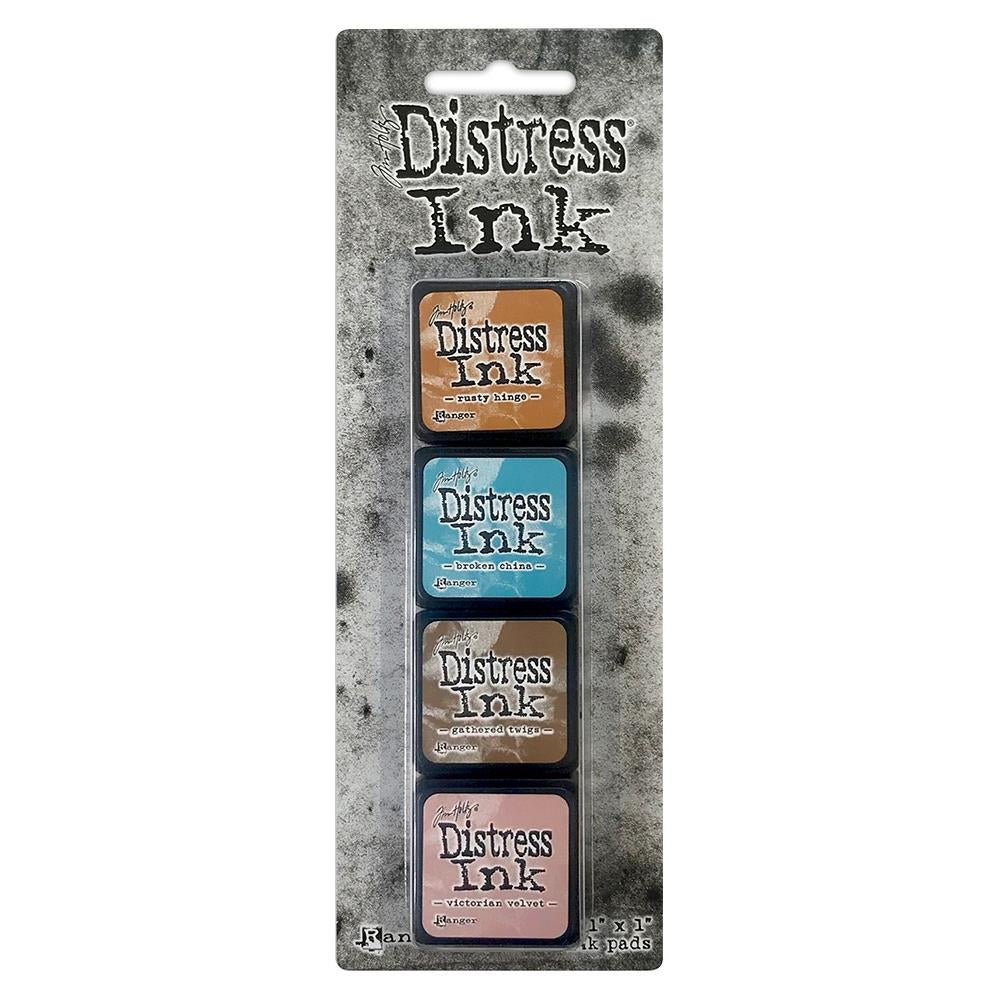 Tim Holtz Distress Mini Ink Pads 4/Pkg - Kit 6